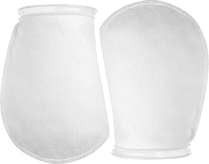 Wave Point 7 Inch Ring Filter Socks 200 Micron - Aquarium Felt Filter Bags - 7 Inch Ring by 16 Inches Long [Long Version] - Fits Eshopps and Aqueon (2 pk)