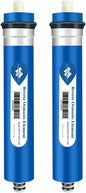 Membrane Solutions 150 GPD RO Membrane, Reverse Osmosis Membrane, RO Membrane Replacement, Reverse Osmosis Filter Replacement for Under Sink Home Drinking RO Water Purifier System (2 PACK)