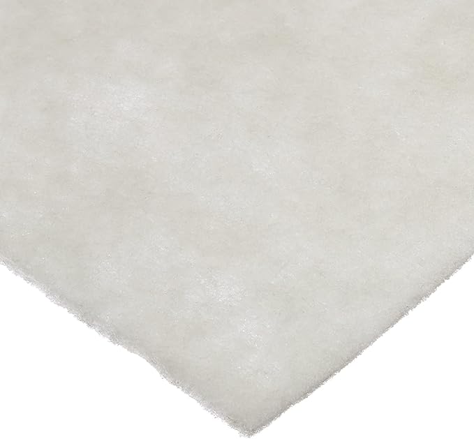 Penn-PLAX Poly Fiber Aquarium Filter Media Pad – Easy to Cut into Any Size Your Filter Requires – 30” x 18”