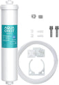 AQUACREST 5 years In-Line Water Filter for Refrigerator and Ice Maker, High Capacity, 1/4-Inch Direct Connect Fittings, Easy Installation, Reduces Chlorine, Bad Taste & Odor