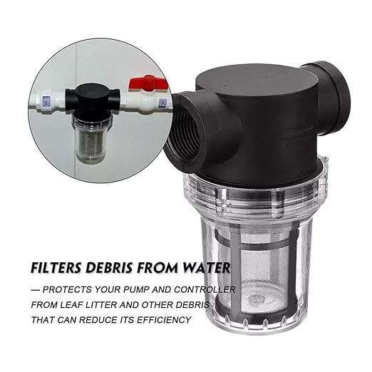 Commercial Inline Pipeline Filter 1/2"-1" - 304 Stainless Mesh Screen for Industrial Pumps & Greenhouse Systems(1/2'')