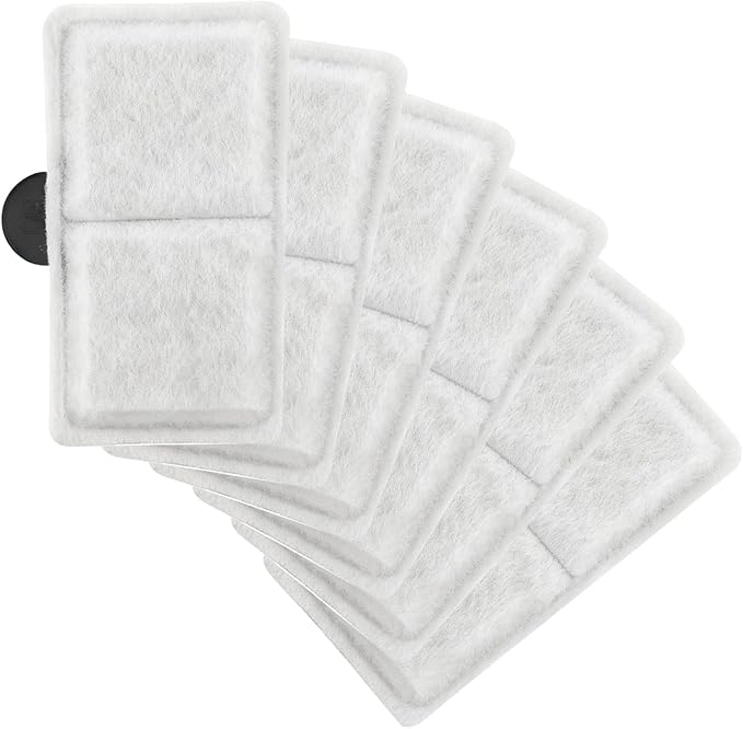 6pcs Filter Cartridges Replacement for Aquarium Water Filtration, 3.7x2.1 Inch Fish Tank Filter Compatible with Topfin EF-S & BF5 BETTAFLO Filter Systems