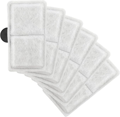 6pcs Filter Cartridges Replacement for Aquarium Water Filtration, 3.7x2.1 Inch Fish Tank Filter Compatible with Topfin EF-S & BF5 BETTAFLO Filter Systems