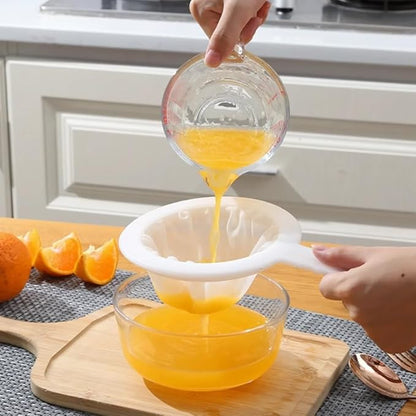 Kitchen Ultra-Fine Nylon Mesh Strainer I Filter Spoon Sieve For Soy Milk, Coffee, Milk, Yogurt, Juice, Enzymes, Honey, Wine, Rice Milk, Tofu brain
