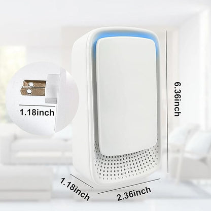4 Pack Plug In Air Purifier, Negative Ion Filtration System, Quiet Ionic Air Purifiers for Home Bedroom, Mini Portable Air Filter for Kitchen, Basement, Odor, Pets Smell