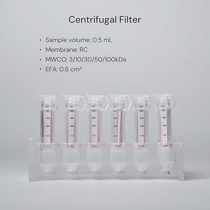 30kDa Ultra Centrifugal Filter Unit, 0.5mL, Regenerated Cellulose RC Membrane, Snap Caps (24/PK)