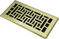Air Floor Vent Adjustable Register 4x12 Inch Floor Register Vents for Home Floor Register Vents Brushed Gold Color