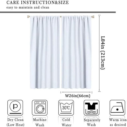 Kids Construction Window Curtains, Construction Machinery Equipment Mode of Transport Bulldozer Tractor Windows Curtain for Children Teens Room Decor 52x84in (30% Blackout)