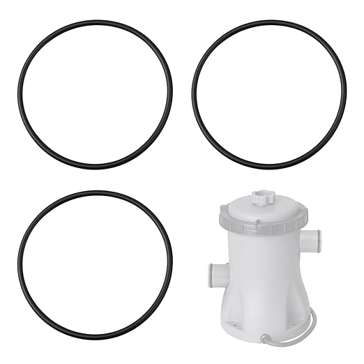 P6119 (P6119ASS16) O-Ring Seal Compatible with Bestway Flowclear Filter Pump Cap, Fits 530/800/1500 GPH Pool Pumps, Pool Filter Replacement Parts(3 Pack)