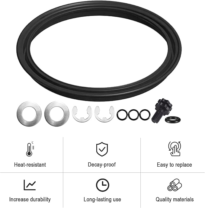 Generic Pool Filter Diaphragm Gasket ECX1105, Shaft kit ECX1014A and Directional Vent Valve with O-Ring ECX1322A Compatible with D..E Filters EC65, EC65A, EC75, EC75A, black