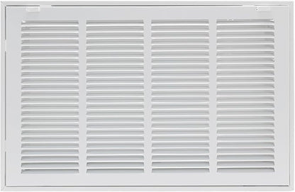 20"W x 12"H [Duct Opening Size] Steel Return Air Filter Grille - Removable Face/Door for 1 inch Filters -HVAC Vent Cover Grill - White [Outer Dimensions: 22 5/8"W X 14 5/8"H]