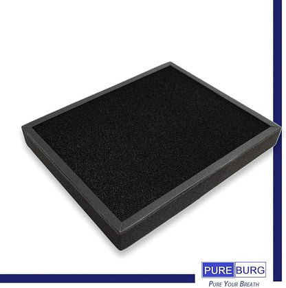 PUREBURG Replacement Filter Compatible with PARTU BS-10 Air Purifier, 2-Pack H13 HEPA Activated Carbon 2-in-1 3-Stage Filtration Air Clean Dust