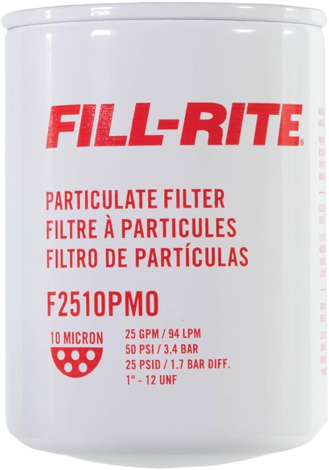 Fill-Rite F2510PM0 1" - 12 UNF 25 GPM (94 LPM) 10 Micron Particulate Spin-On Multi Fuel Filter