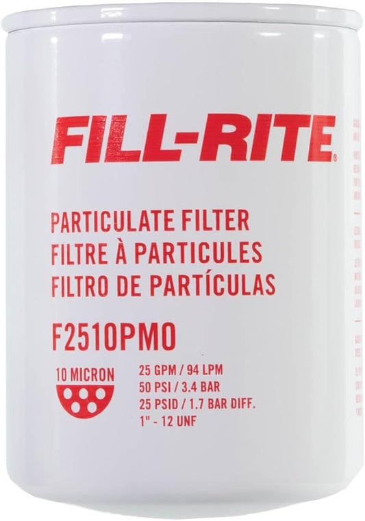 Fill-Rite F2510PM0 1" - 12 UNF 25 GPM (94 LPM) 10 Micron Particulate Spin-On Multi Fuel Filter