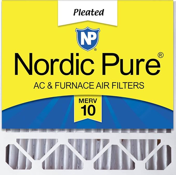 Nordic Pure 20x20x5 (Actual Size: 19 5/8 x 19 7/8 x 4 3/8) Honeywell/Lennox Replacement MERV 10 Air Filter 1 Pack