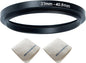 37mm Lens to 40.5mm Camera Lens Adapter 37mm to 40.5mm Step Up Ring Adapter Ring for All Brands of UV ND CPL, with Premium Lens Wiping Cloth 2 Pack (37mm-40.5mm)