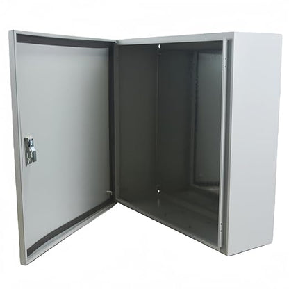 Electrical Enclosure Box 24" x 20" x 8" Carbon Steel Electrical Junction Boxes Wall Mount Waterproof Dustproof Metal Box with Safety Locks for Outdoor Indoor Use
