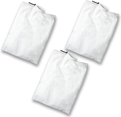 Dust Collection Bag (Large, 3-Pack) Shop Vac–Ready Vacuum Bags with High-Efficiency Filter Media, Easy Swap, Exclusive One-Hand Quick-Release Strap, Shop Vac Hose Fits up to 62mm