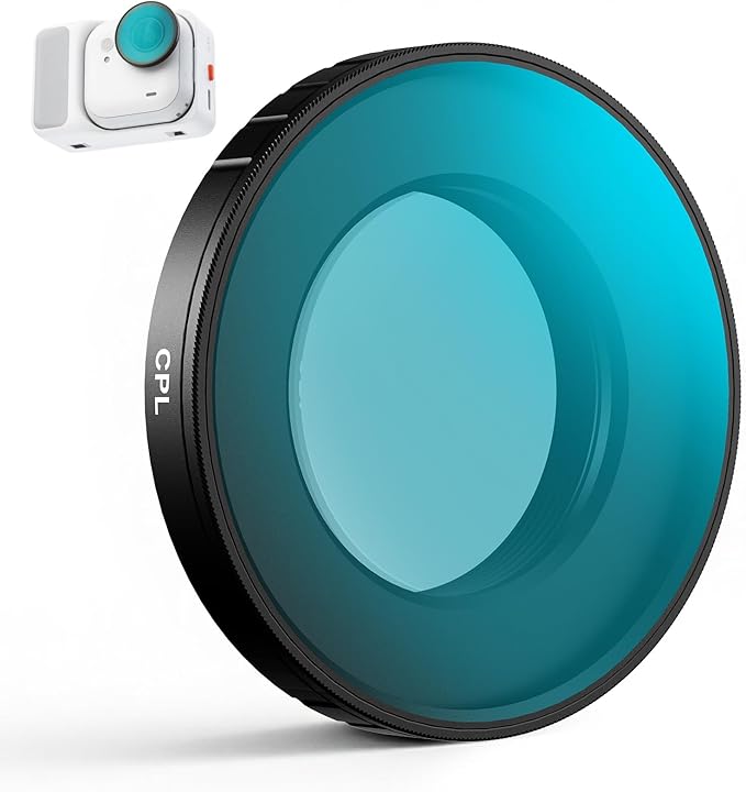 Haoge CPL Filters for Insta360 GO Ultra, CPL Polarizer Filter for Go Ultra, Multi Coated HD Optical Glass Filter with Screen Protector