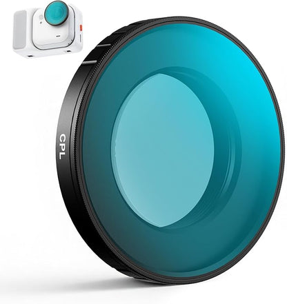 Haoge CPL Filters for Insta360 GO Ultra, CPL Polarizer Filter for Go Ultra, Multi Coated HD Optical Glass Filter with Screen Protector