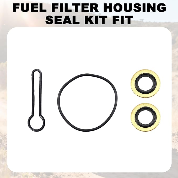 Fuel Filter Housing Seal Kit Fit for Ford Excursion F-250 F-350 F-450 F-550 Super Duty 2003-2007 Replace 904-535