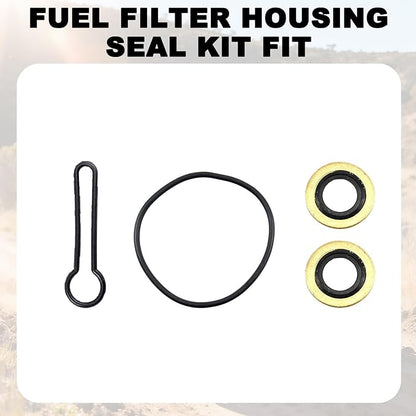 Fuel Filter Housing Seal Kit Fit for Ford Excursion F-250 F-350 F-450 F-550 Super Duty 2003-2007 Replace 904-535