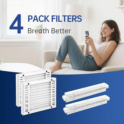 DR90 14 x 17.5 x1.75 Dehumidifier Filter MERV 13 Compatible with DR90 DR120#50070171-002 and Santa Fe Advance90 Advance100 Advance120 Advance2#4037722-01 4 Packs