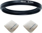 49mm Lens to 40.5mm Camera Lens Adapter 49mm to 40.5mm Step Down Ring Adapter Ring for All Brands of UV ND CPL, with Premium Lens Wiping Cloth 2 Pack (49mm-40.5mm)