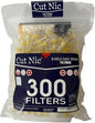 8 Hole Easy Draw Disposable Cigarette Filters - (300 Filters) Including 1 Travel CASE