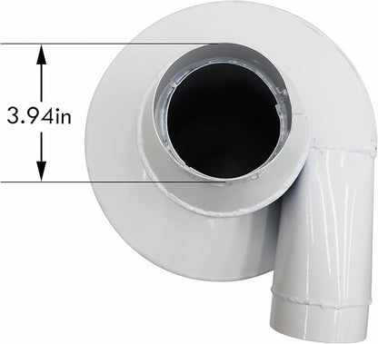 TECHTONGDA Cyclone Dust Separator 3.94inch Outlet for Vacuum Dust Collector Extractor Filter Woodworking with 13.2 Gallon Collection Drum