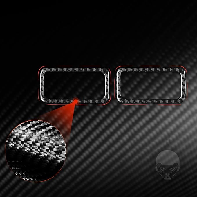 Carbon Fiber Interior Full compatible with BMW X5 2 pieces of mist elimination air vents on both sides-1