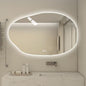 JSLJDM 800 mm Illuminated Backlit LED Bathroom Mirror, Wall Mounted Multifunction Bathroom Vanity Mirror with Lights and Demister Pad, Energy-Saving Illuminated Smart Mirror