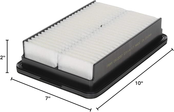 FRAM Extra Guard Rectangular Panel Engine Air Filter Replacement, Easy Install w/Advanced Engine Protection and Optimal Performance, CA12057