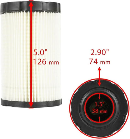 Replacement Air Filter Cleaner For John Deere X126 X135R X140 X145 X146R X155R X165 MIU14395