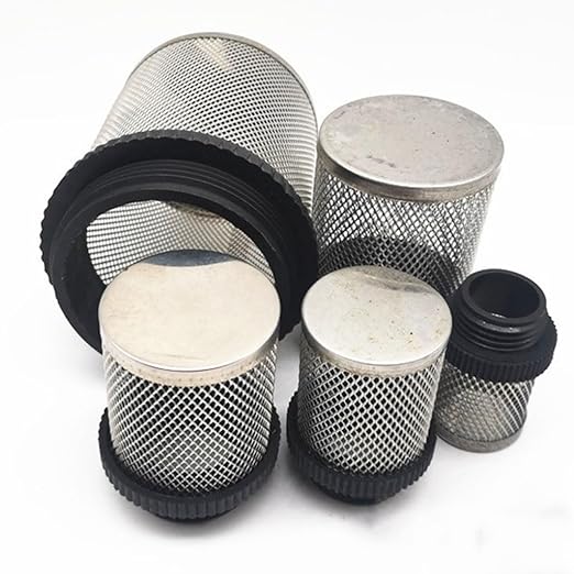 Heavy-Duty Plastic Strainer 1/2 3/4 - Male Inline Filter with Mesh Net for Pond Pumps & Greenhouse Watering(2.5")
