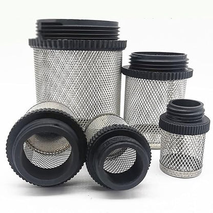 Heavy-Duty Plastic Strainer 1/2 3/4 - Male Inline Filter with Mesh Net for Pond Pumps & Greenhouse Watering(2")