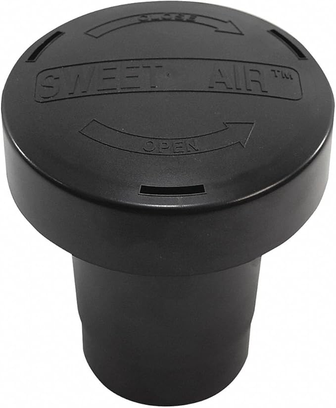 Vent Stack Filter, ABS, Black