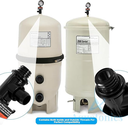 Air Relief Valve – Pressure Relief Valve 98209803 Replacement for FNS, FNS Plus, SMBW 2000 Series and 4000 Series, Clean and Clear – Pool Filter Valve for Pressure Release