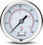 SENCTRL 0-60 Psi Pressure Gauge, 2" Dial, 1/4 NPT Back Mount, Waterproof, Stainless Steel Case, for Swimming Pool Filter Pump Spa Water Air MTB Tire Pressure Test