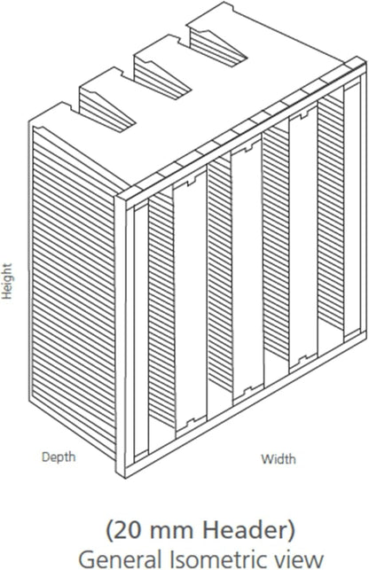 V-Bank Carbon Air Filter 12x24x12 (4V) MERV 15 – Activated Carbon Pleated HVAC Filter – VOC, Odor & Gas Removal – ABS Frame – High-Efficiency Commercial & Industrial Filtration – Pack of 2