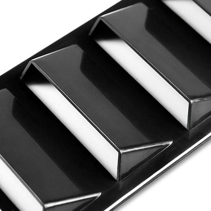 1 Pair Black Decorative Air Flow Intake Turbo Bonnet Hood Side Vent Cover Stick On Car SUV Sedan Coupe