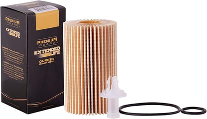 Premium Guard Extended Life Oil Filter up to 10k Miles PG5702EX | Fits 2018-2025 Lexus LC500, 2015-2024 RC F, 2022-2025 IS500, 2007-2021 Toyota Tundra, 2008-2022 Sequoia