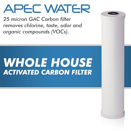 APEC Water Systems CB1-CAB20-BB APEC Whole House Carbon Water Filter with 20" BB Home Filtration System