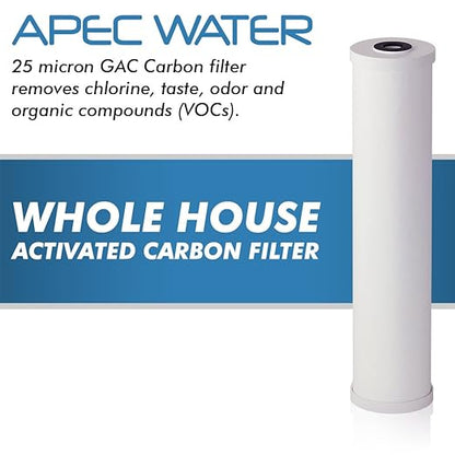 APEC Water Systems CB1-CAB20-BB APEC Whole House Carbon Water Filter with 20" BB Home Filtration System
