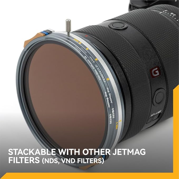 NiSi - JetMag Pro 82MAG Film Glow 1/4 - Cinematic Mist Glow Diffusion Filter, Highlight Bloom for Photo & Video, Nano Coated Optical Glass, Ultra-Slim Frame - Adapter Ring Required
