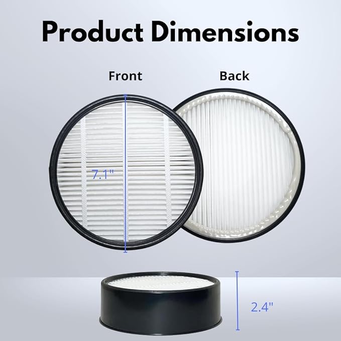 Nispira Filter Replacement for Holmes Egg Air Purifier 360° HAP600B-TU True HEPA Air Intake Removes Dust, Contaminants, 3 Packs