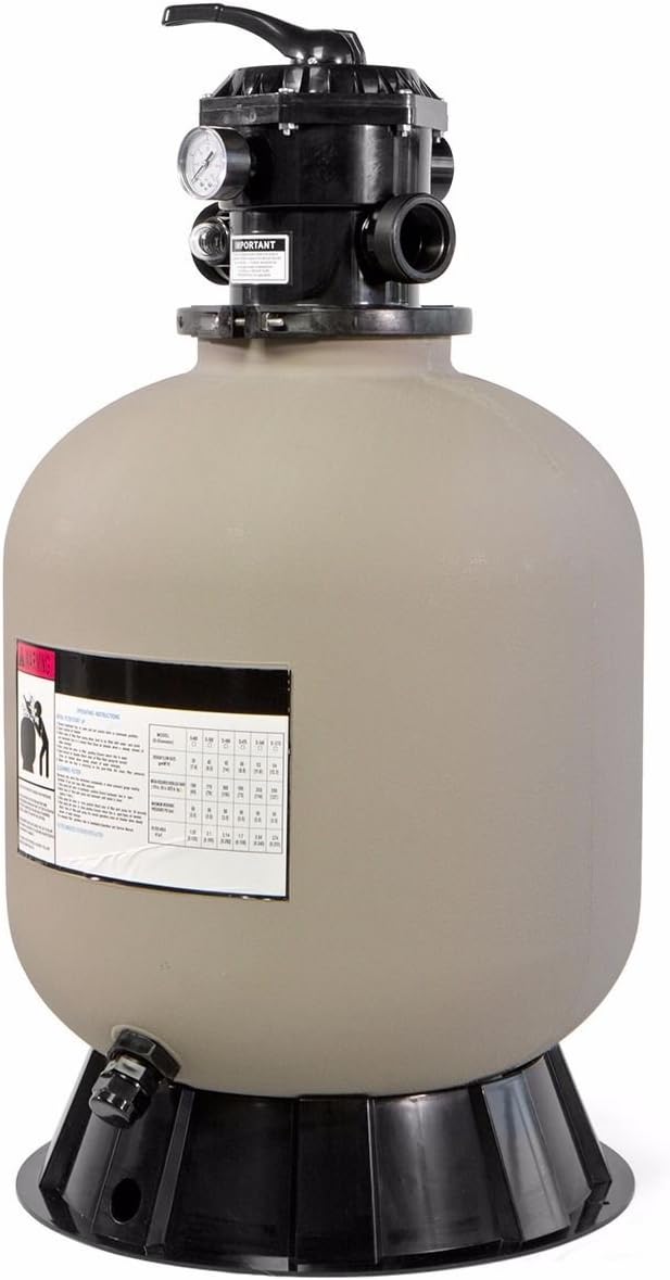 XtremepowerUS 19" InGround Above Pool Sand Filter System For Swimming Pool Up To 24,000 Gallons