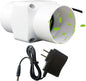 2 Inch 12V Inline Duct Fan 6W Air Vent Fan Booster Pet Indoor Vent Blower for Greenhouse Bathroom Tent Room Basement Attic (Color : White, Size : NO Adjustable Speed)