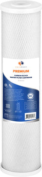 Aquaboon 5 Micron 20 x 4.5 Premium CTO Activated Carbon Water Filter Cartridge Replacement for Whole House Compatible with FC25B, EP-20BB, 1-PACK