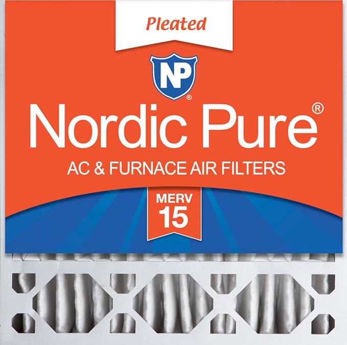 Nordic Pure 20x20x5 (Actual Size: 19 5/8 x 19 7/8 x 4 3/8) Honeywell/Lennox Replacement MERV 15 Air Filter 1 Pack